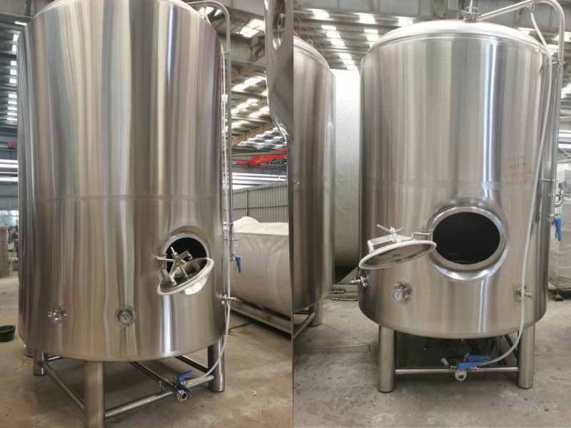 Réservoir de bière brillant