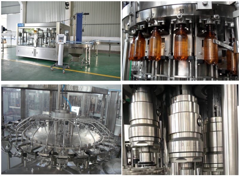 Machine de remplissage et d\'emballage de boissons gazeuses