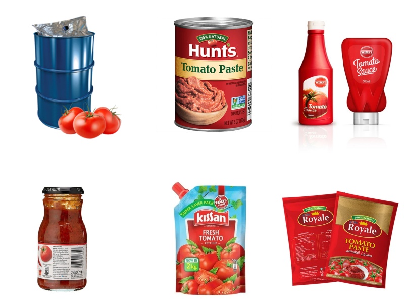 Description de la ligne de production de pâte de tomate