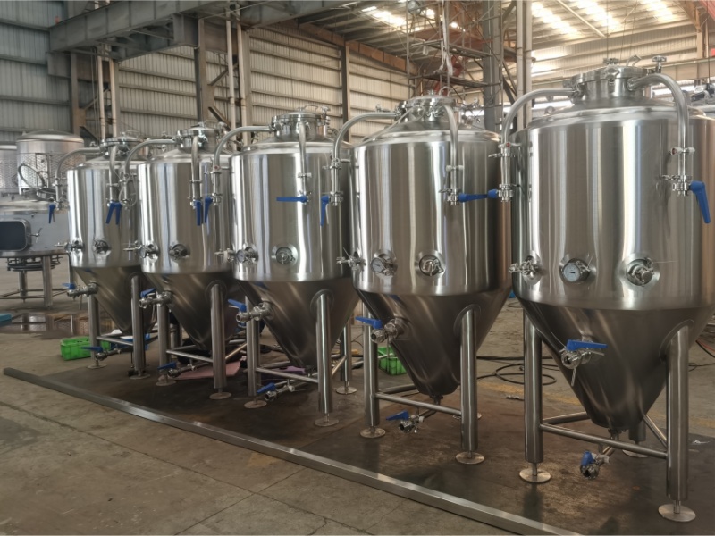 Cuve de fermentation à trois couches en acier inoxydable